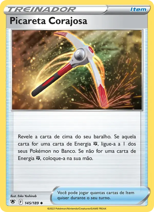 Picareta Corajosa — Estrelas Radiantes 145 Portuguese Pokémon card
