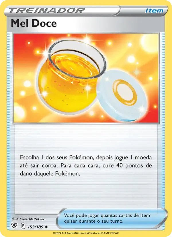 Mel Doce — Estrelas Radiantes 153 Portuguese Pokémon card
