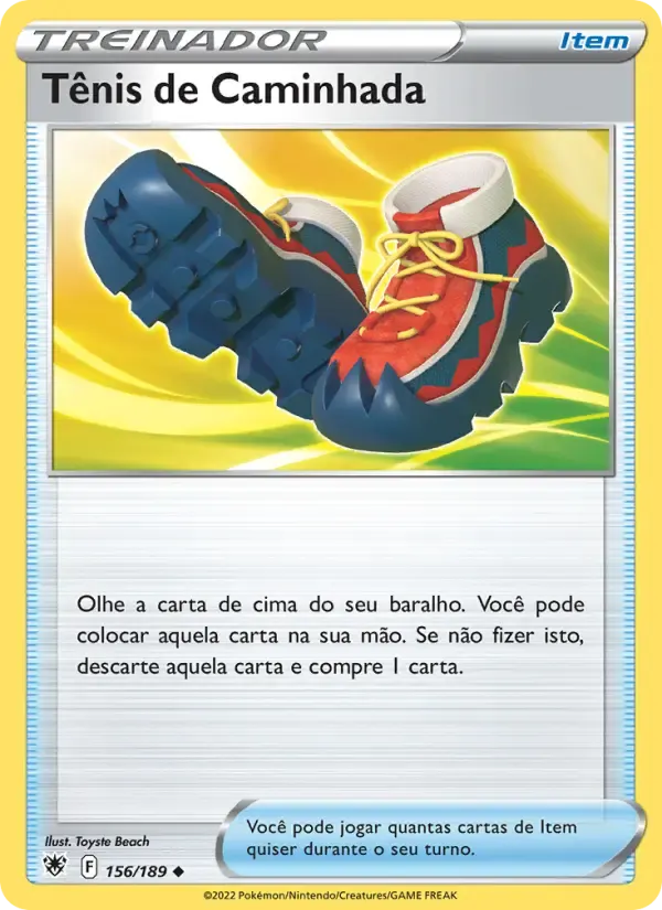 Tênis de Caminhada — Estrelas Radiantes 156 Portuguese Pokémon card