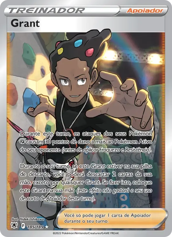 Grant — Estrelas Radiantes 185 Portuguese Pokémon card