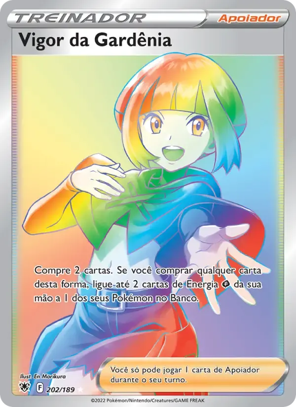 Vigor da Gardênia — Estrelas Radiantes 202 Portuguese Pokémon card