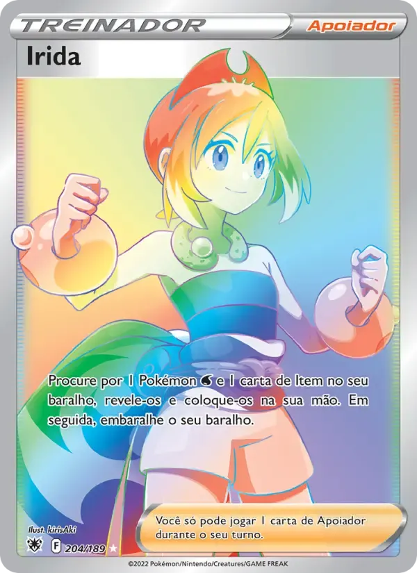 Irida — Estrelas Radiantes 204 Portuguese Pokémon card