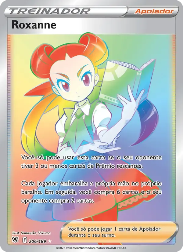 Roxanne — Estrelas Radiantes 206 Portuguese Pokémon card