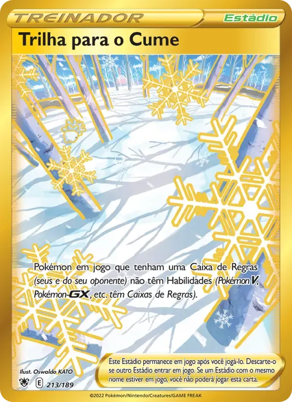 Trilha para o Cume — Estrelas Radiantes 213 Portuguese Pokémon card