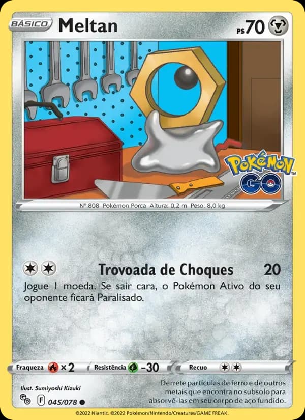 Meltan — Pokémon GO 45 Portuguese Pokémon card