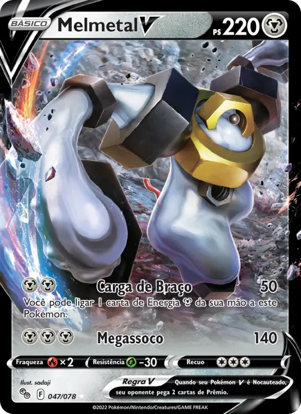 Melmetal V — Pokémon GO 47 Portuguese Pokémon card