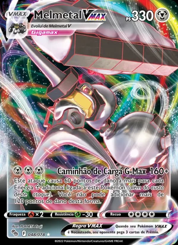 Melmetal VMAX — Pokémon GO 48 Portuguese Pokémon card