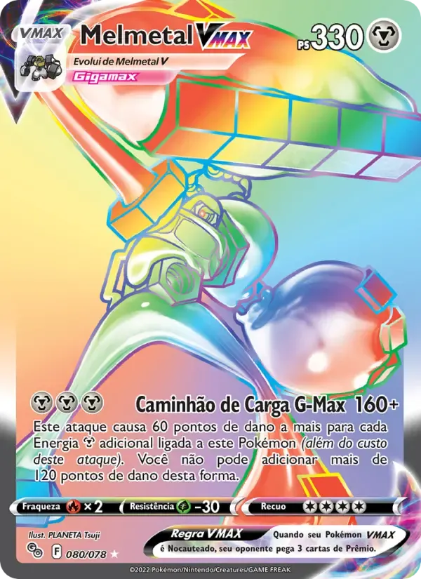 Melmetal VMAX — Pokémon GO 80 Portuguese Pokémon card