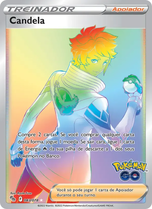 Candela — Pokémon GO 83 Portuguese Pokémon card