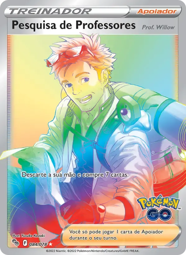 Pesquisa de Professores — Pokémon GO 84 Portuguese Pokémon card