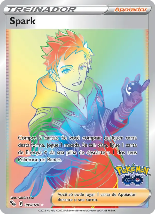 Spark — Pokémon GO 85 Portuguese Pokémon card