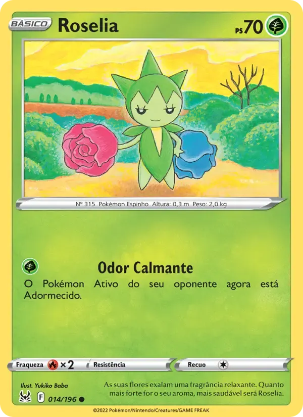 Roselia — Origem Perdida 14 Portuguese Pokémon card