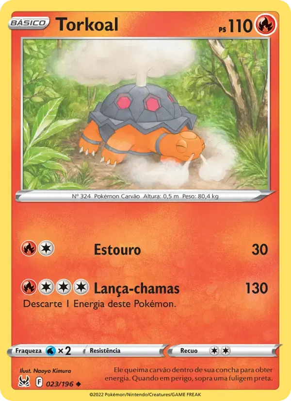 Torkoal — Origem Perdida 23 Portuguese Pokémon card