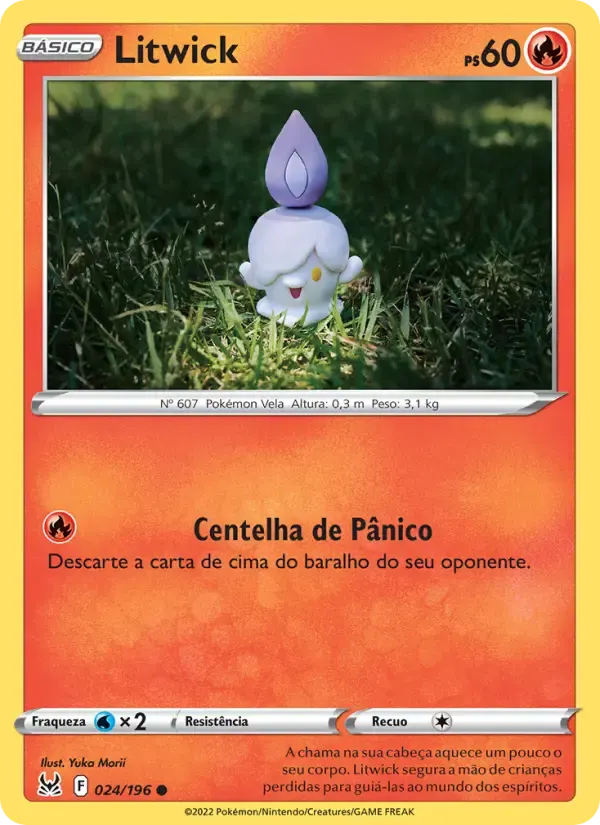 Litwick — Origem Perdida 24 Portuguese Pokémon card