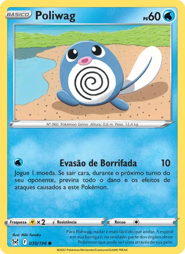 Poliwag — Origem Perdida 30 Portuguese Pokémon card