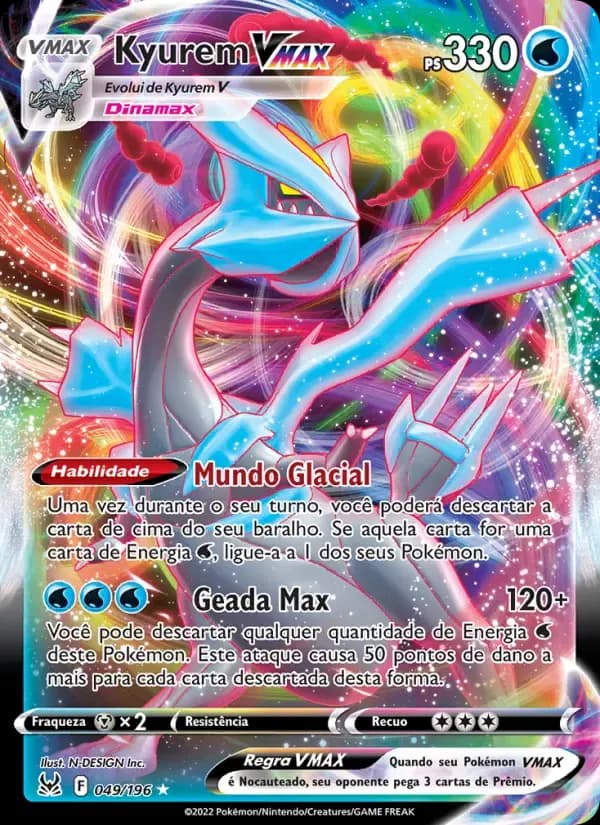Kyurem VMAX — Origem Perdida 49 Portuguese Pokémon card