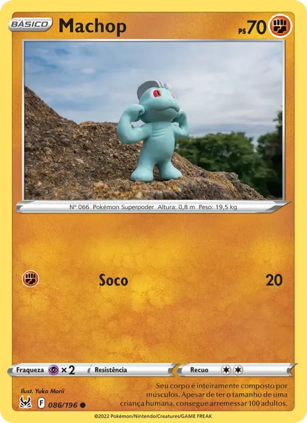 Machop — Origem Perdida 86 Portuguese Pokémon card