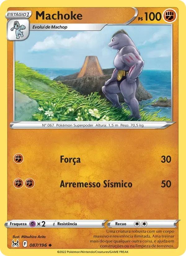 Machoke — Origem Perdida 87 Portuguese Pokémon card