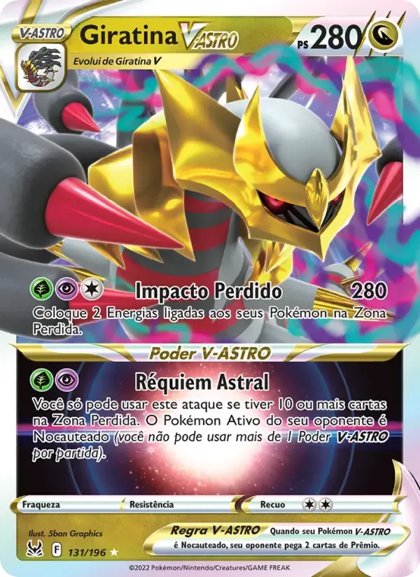 Giratina V-ASTRO — Origem Perdida 131 Portuguese Pokémon card