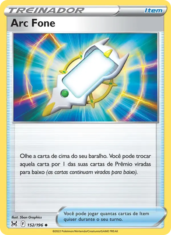 Arc Fone — Origem Perdida 152 Portuguese Pokémon card