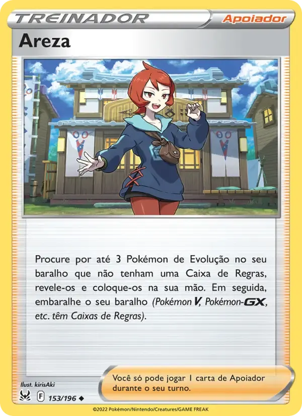 Areza — Origem Perdida 153 Portuguese Pokémon card