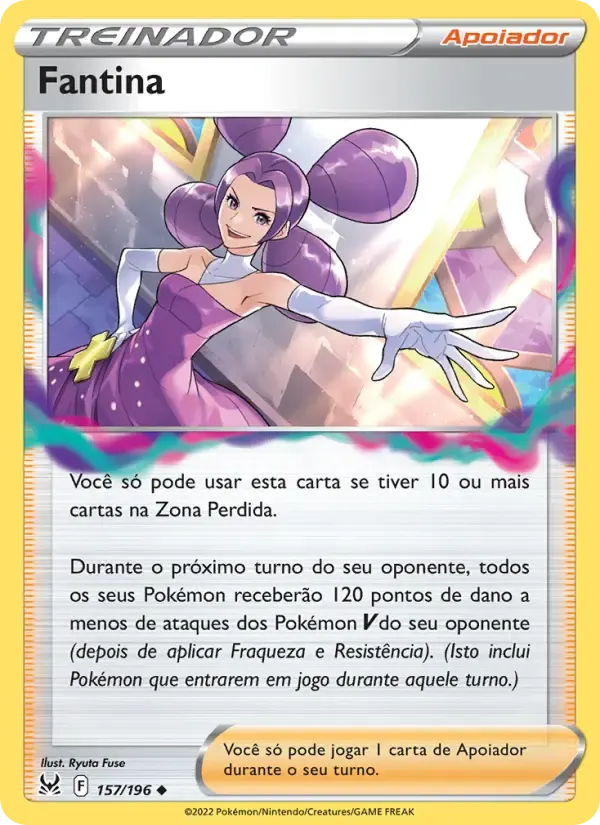 Fantina — Origem Perdida 157 Portuguese Pokémon card