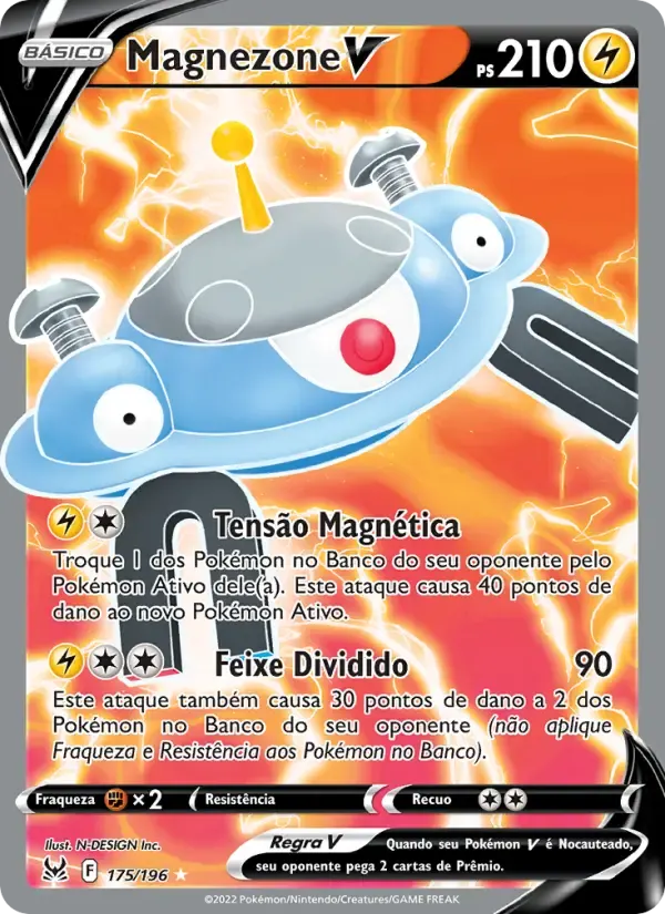 Magnezone V — Origem Perdida 175 Portuguese Pokémon card