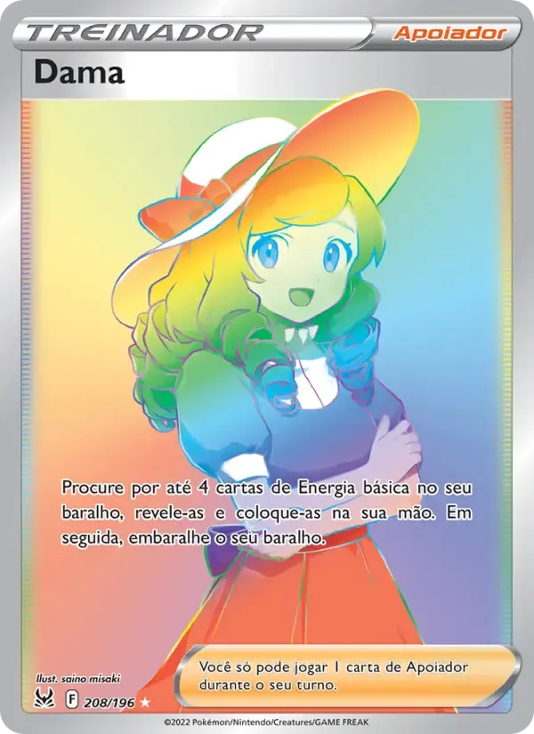 Dama — Origem Perdida 208 Portuguese Pokémon card
