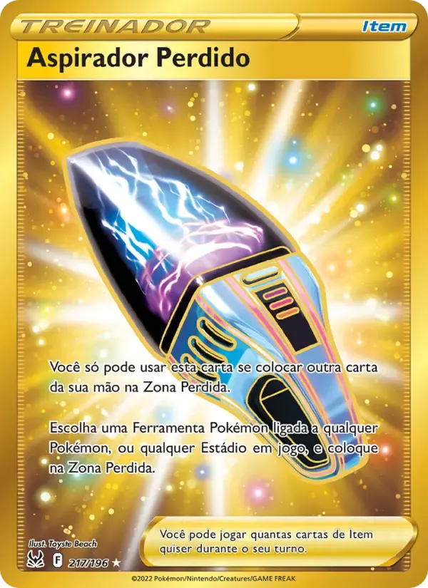 Aspirador Perdido — Origem Perdida 217 Portuguese Pokémon card