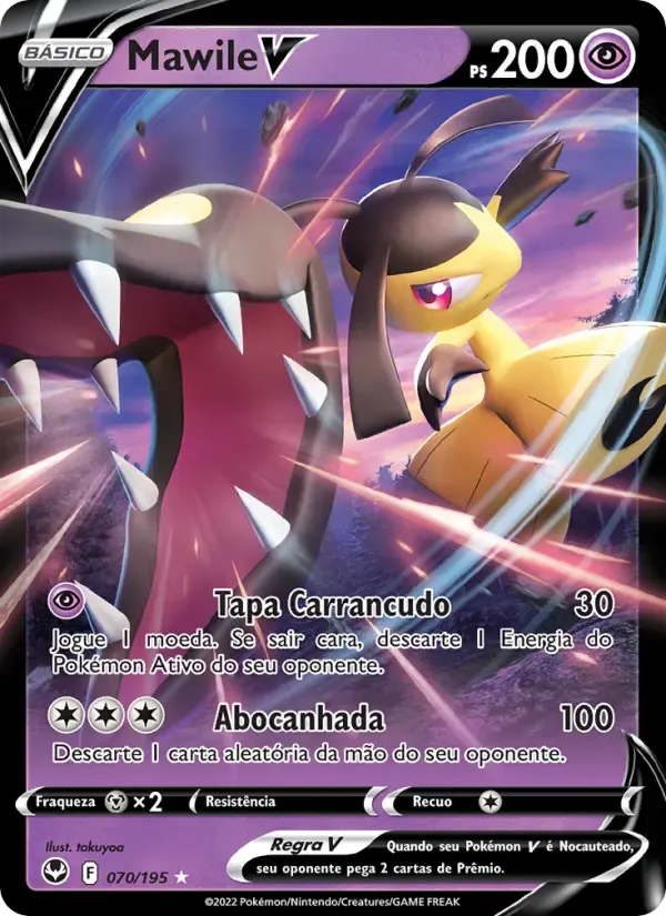 Mawile V — Tempestade Prateada 70 Portuguese Pokémon card