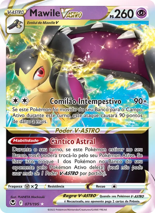 Mawile V-ASTRO — Tempestade Prateada 71 Portuguese Pokémon card