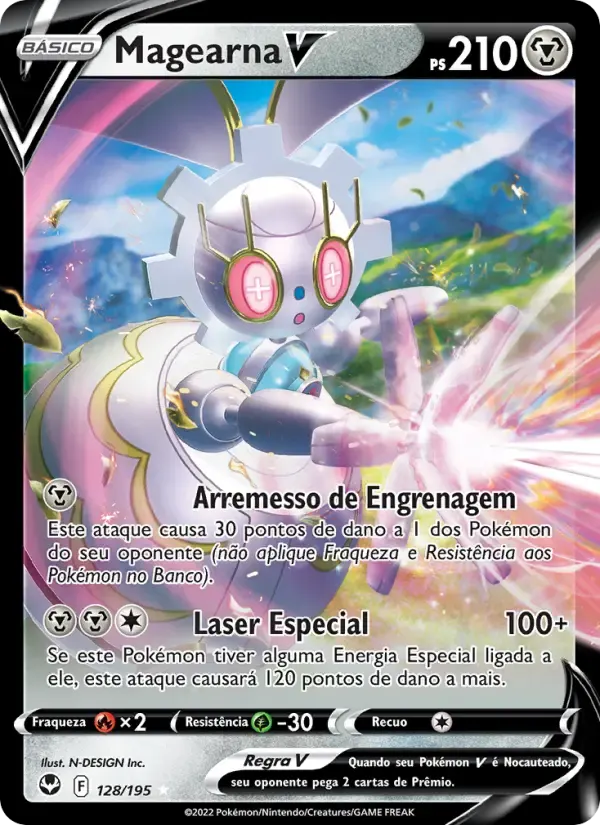 Magearna V — Tempestade Prateada 128 Portuguese Pokémon card
