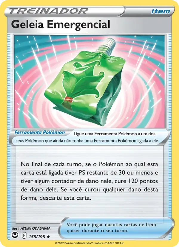Geleia Emergencial — Tempestade Prateada 155 Portuguese Pokémon card
