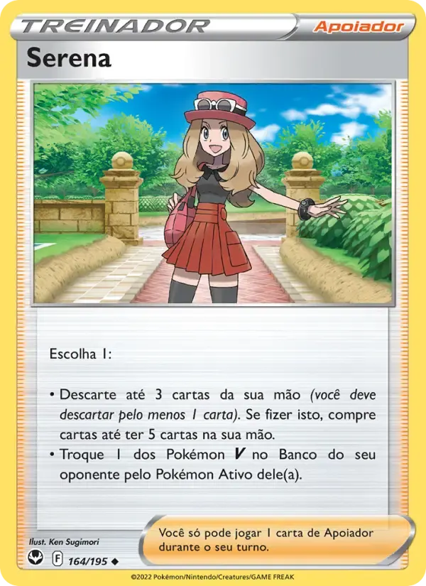 Serena — Tempestade Prateada 164 Portuguese Pokémon card