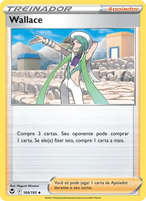 Wallace — Tempestade Prateada 166 Portuguese Pokémon card