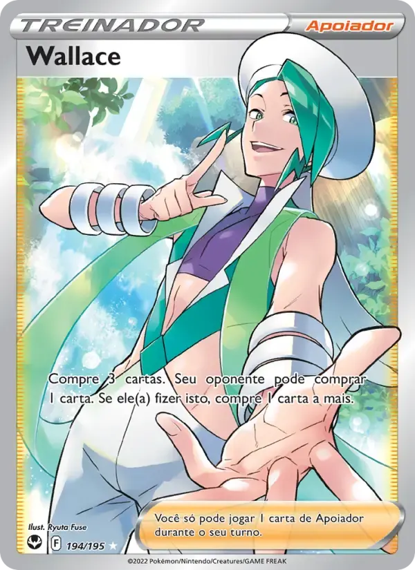 Wallace — Tempestade Prateada 194 Portuguese Pokémon card
