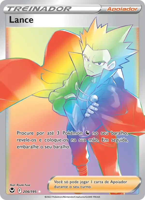Lance — Tempestade Prateada 206 Portuguese Pokémon card