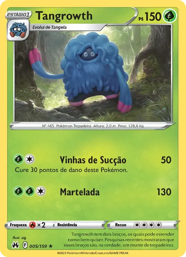 Tangrowth — Realeza Absoluta 5 Portuguese Pokémon card