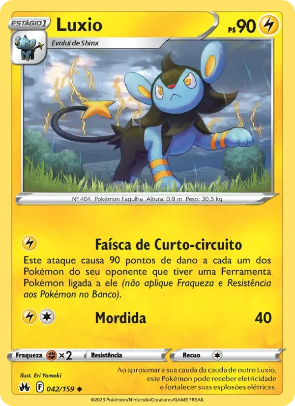 Luxio — Realeza Absoluta 42 Portuguese Pokémon card