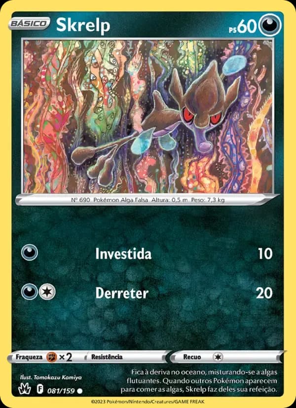 Skrelp — Realeza Absoluta 81 Portuguese Pokémon card