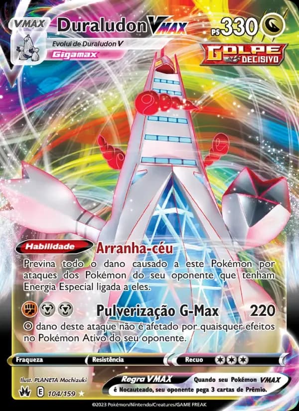 Duraludon VMAX — Realeza Absoluta 104 Portuguese Pokémon card