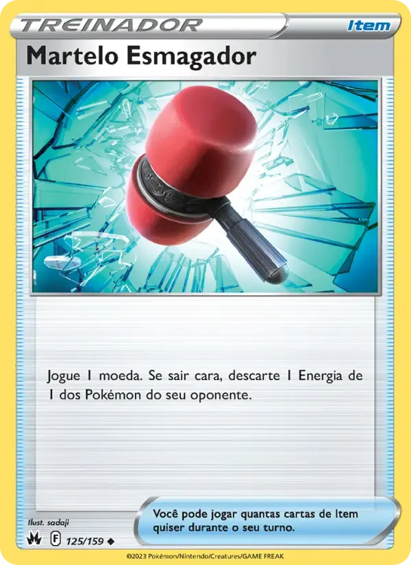Martelo Esmagador — Realeza Absoluta 125 Portuguese Pokémon card