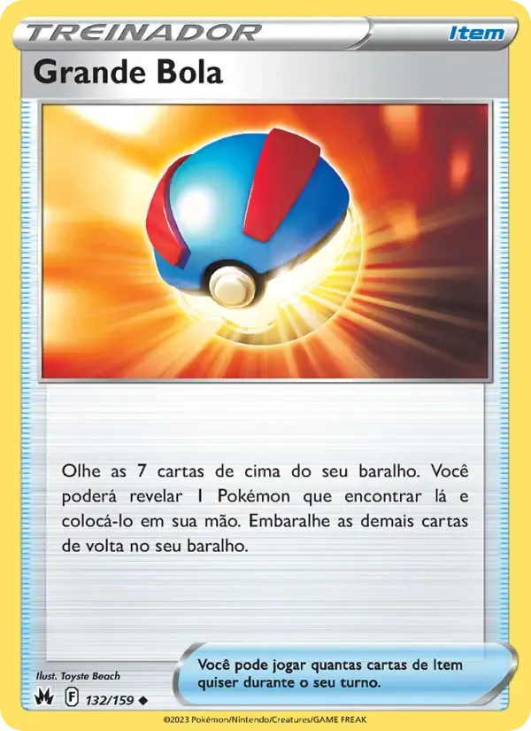 Grande Bola — Realeza Absoluta 132 Portuguese Pokémon card