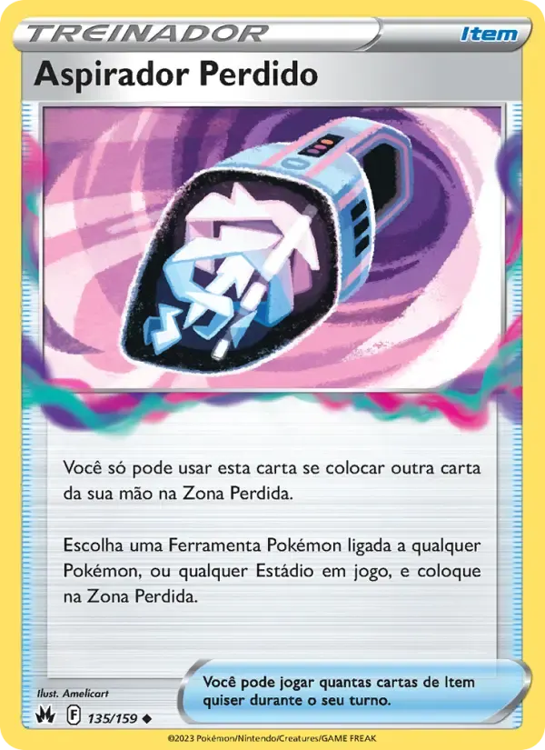 Aspirador Perdido — Realeza Absoluta 135 Portuguese Pokémon card