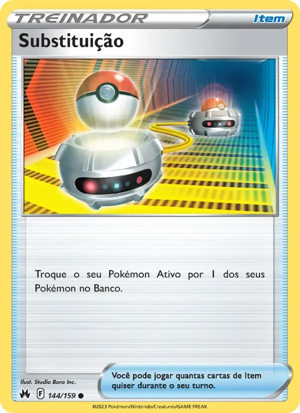 Substituição — Realeza Absoluta 144 Portuguese Pokémon card