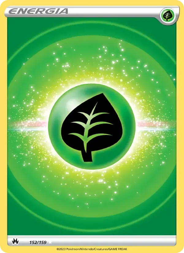 Energia de Grama — Realeza Absoluta 152 Portuguese Pokémon card