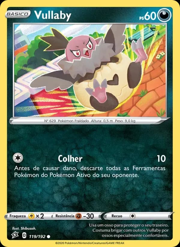 Vullaby — Rixa Rebelde 119 Portuguese Pokémon card