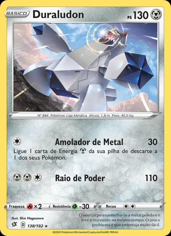 Duraludon — Rixa Rebelde 138 Portuguese Pokémon card