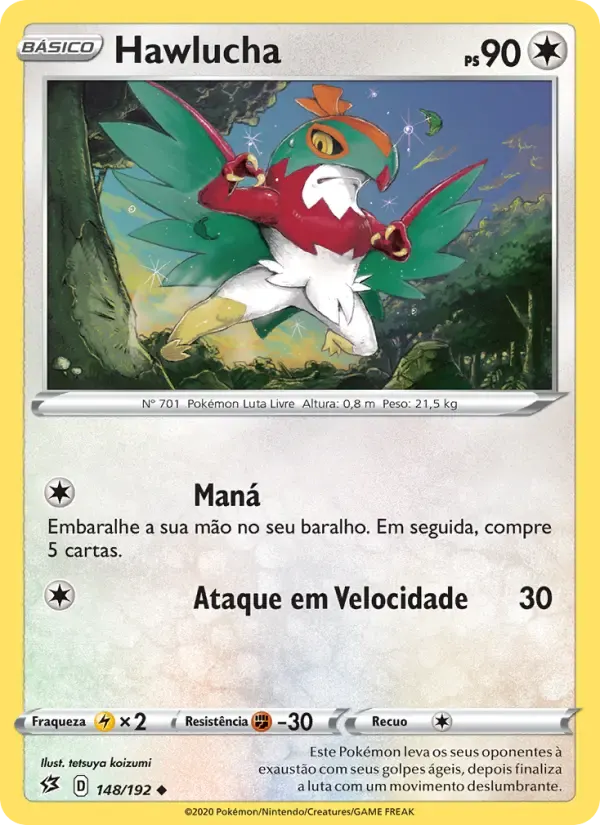 Hawlucha — Rixa Rebelde 148 Portuguese Pokémon card
