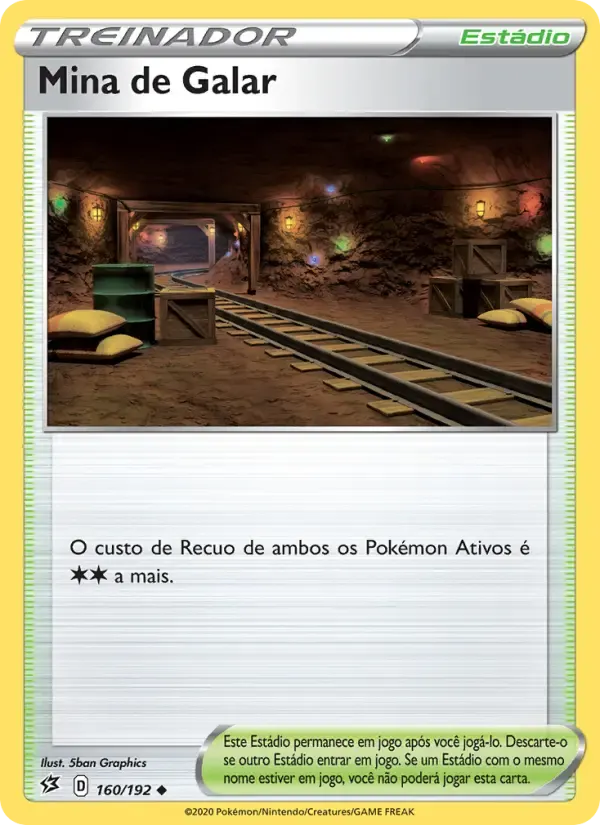 Mina de Galar — Rixa Rebelde 160 Portuguese Pokémon card